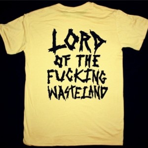 TOXIC HOLOCAUST LORD OF THE WASTELAND NEW YELLOW T SHIRT