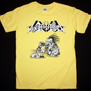 TOXIC HOLOCAUST LORD OF THE WASTELAND NEW YELLOW T SHIRT
