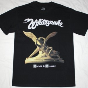 WHITESNAKE SAINTS & SINNERS '82 NEW BLACK T-SHIRT