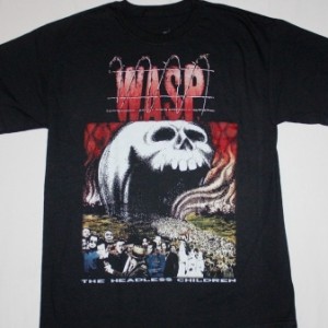 W.A.S.P. THE HEADLESS CHILDREN'89   NEW BLACK T-SHIRT