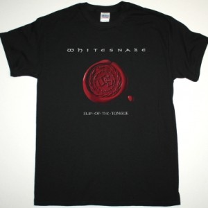 WHITESNAKE SLIP OF THE TONGUE NEW BLACK T-SHIRT