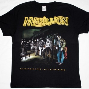 MARILLION CLUTCHING AT STRAWS'87 NEW BLACK T-SHIRT