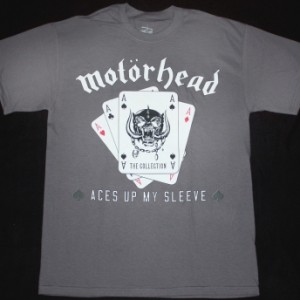MOTORHEAD ACES UP MY SLEEVE NEW GREY T-SHIRT