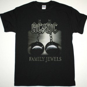 AC DC FAMILY JEWELS AC/DC NEW BLACK T-SHIRT