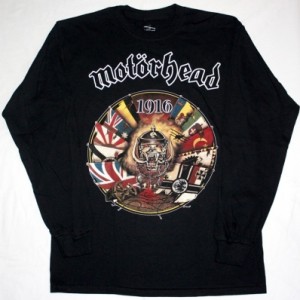 MOTORHEAD 1916  S-XXL NEW BLACK LONG SLEEVE T-SHIRT