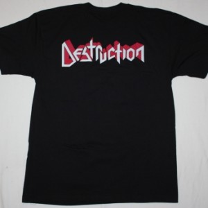 DESTRUCTION ETERNAL DEVASTATION'86  NEW BLACK T-SHIRT