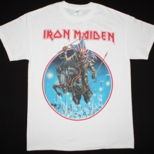 IRON MAIDEN MAIDEN ENGLAND TOUR 2014 NEW WHITE T-SHIRT