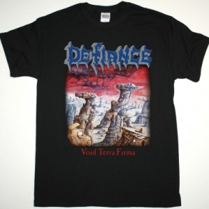 DEFIANCE VOID TERRA FIRMA 1990 NEW BLACK T-SHIRT