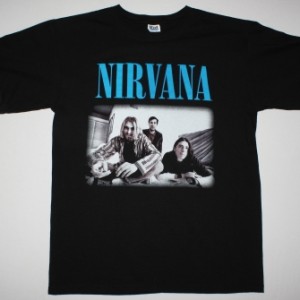 NIRVANA PHOTO NEW BLACK T-SHIRT