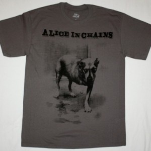 ALICE IN CHAINS DOG NEW GREY T-SHIRT