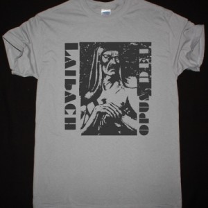 LAIBACH OPUS DEI 1987 NEW LIGHT GREY T-SHIRT