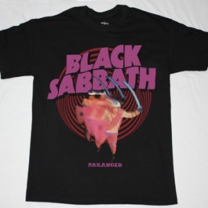 BLACK SABBATH PARANOID'70 NEW BLACK T-SHIRT