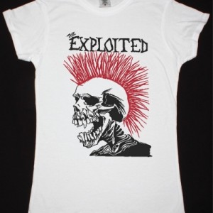 EXPLOITED LET'S START A WAR NEW WHITE LADY T-SHIRT