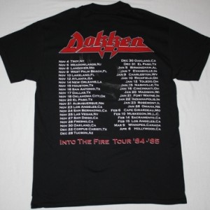 DOKKEN TOOTH AND NAIL NEW BLACK  T-SHIRT
