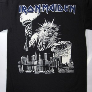 IRON MAIDEN SOMEWHERE BACK IN TIME-2 NEW BLACK T-SHIRT