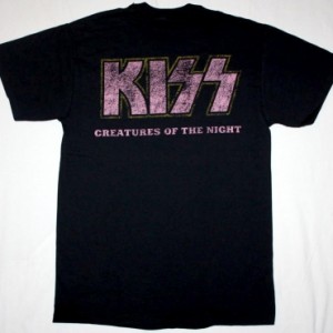 KISS CREATURES OF THE NIGHT'82 NEW BLACK T-SHIRT