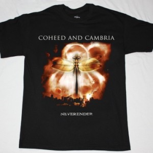 COHEED AND CAMBRIA NEVERENDER NEW BLACK T-SHIRT