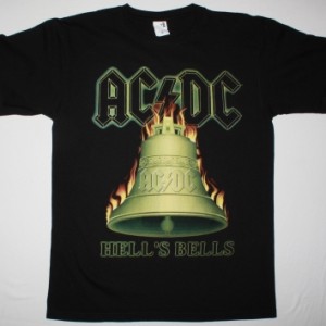 AC DC HELL'S BELLS AC/DC  NEW BLACK T-SHIRT