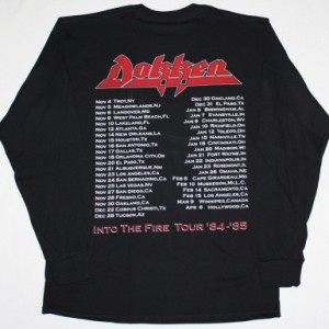 DOKKEN TOOTH AND NAIL'84 NEW BLACK LONG SLEEVE T-SHIRT