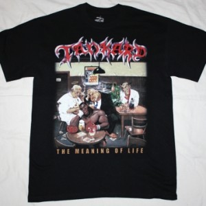 TANKARD THE MEANING OF LIFE '90 NEW BLACK T-SHIRT