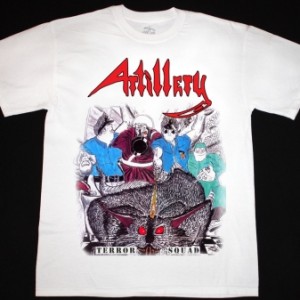 ARTILLERY TERROR SQUAD'87 NEW WHITE T-SHIRT