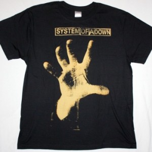 SYSTEM OF A DOWN HAND NEW BLACK T-SHIRT