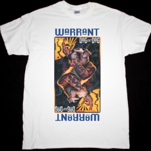 WARRANT DOG EAT DOG 1992 NEW WHITE T-SHIRT