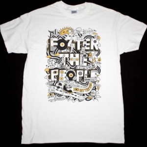 FOSTER THE PEOPLE YOU BETTER RUN NEW WHITE T-SHIRT