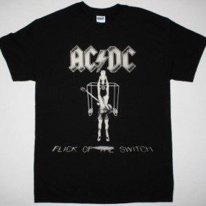 AC DC FLICK OF THE SWITCH'83 AC/DC NEW BLACK T-SHIRT