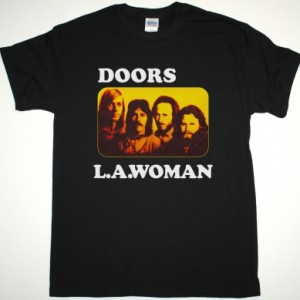 THE DOORS L.A. WOMAN NEW BLACK T-SHIRT