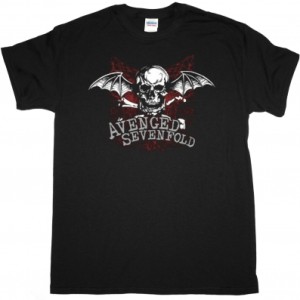 AVENGED SEVENFOLD LOGO NEW BLACK T-SHIRT