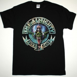 THE ALMIGHTY FREE N EASY 91 NEW BLACK T-SHIRT