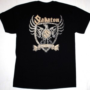 SABATON COAT OF ARMS NEW BLACK T-SHIRT