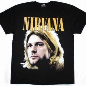 NIRVANA KURT COBAIN NEW BLACK T-SHIRT