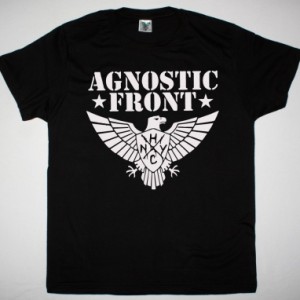 AGNOSTIC FRONT EAGLE NEW BLACK T SHIRT