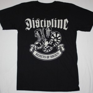 DISCIPLINE REJECTS OF SOCIETY'05  NEW BLACK T-SHIRT