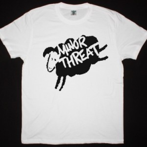 MINOR THREAT SHEEP NEW WHITE T SHIRT