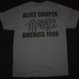 ALICE COOPER TRASH NEW GREY T SHIRT