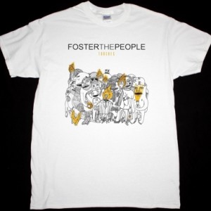FOSTER THE PEOPLE TORCHES NEW WHITE T-SHIRT