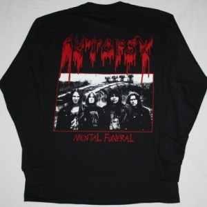 AUTOPSY MENTAL FUNERAL'91 NEW LONG SLEEVE BLACK T-SHIRT