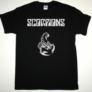 SCORPIONS LOGO NEW BLACK T-SHIRT