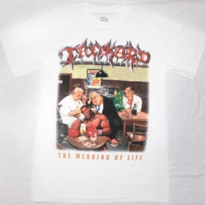 TANKARD THE MEANING OF LIFE'90 NEW WHITE T-SHIRT