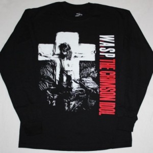 W.A.S.P. CRIMSON IDOL'92 NEW BLACK LONG SLEEVE T-SHIRT