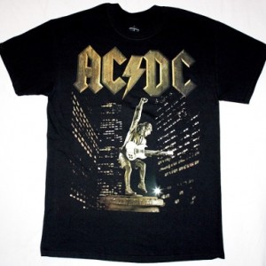 AC DC STIFF UPPER LIP AC/DC NEW BLACK T-SHIRT