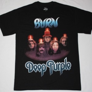 DEEP PURPLE BURN NEW BLACK T-SHIRT