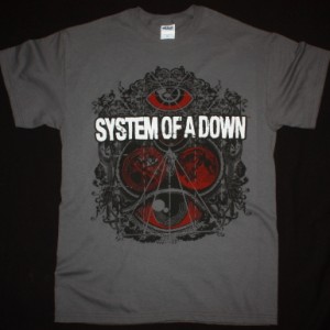 SYSTEM OF A DOWN BROTHERHOOD NEW GREY CHARCOAL T-SHIRT