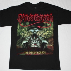 POSSESSED THE EYES OF HORROR'87  NEW BLACK T-SHIRT