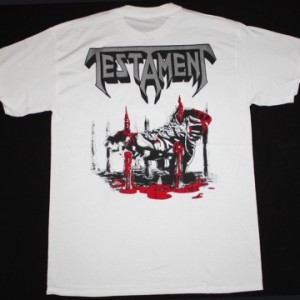 TESTAMENT  RETURN TO THE APOCALYPTIC CITY WHITE T-SHIRT