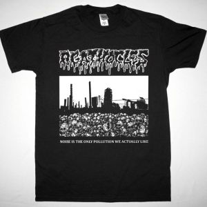 AGATHOCLES NOISE IS THE ONLY POLLUTION WE ACTUALLY LIKE NEW BLACK T-SHIRT
