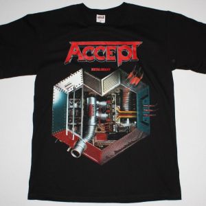 ACCEPT METAL HEART'85   NEW BLACK T-SHIRT